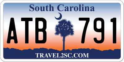 SC license plate ATB791