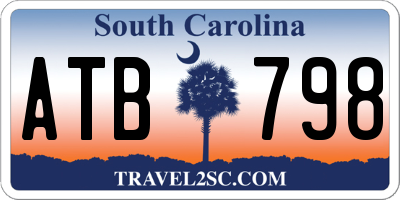 SC license plate ATB798