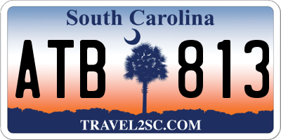 SC license plate ATB813