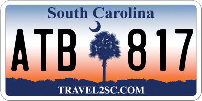 SC license plate ATB817