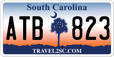 SC license plate ATB823