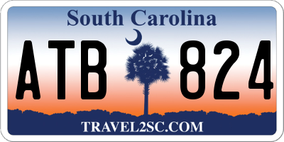 SC license plate ATB824