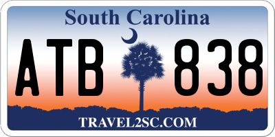 SC license plate ATB838