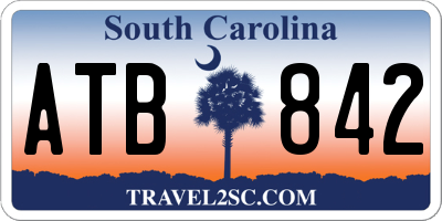 SC license plate ATB842