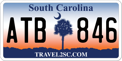 SC license plate ATB846