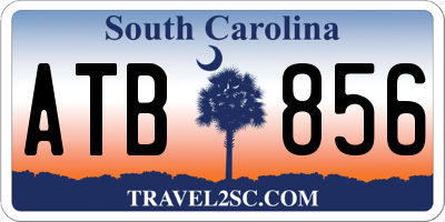 SC license plate ATB856