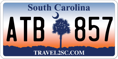 SC license plate ATB857