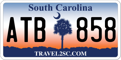 SC license plate ATB858