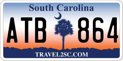 SC license plate ATB864