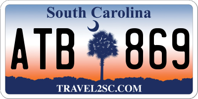 SC license plate ATB869