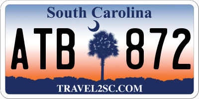 SC license plate ATB872