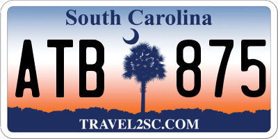 SC license plate ATB875