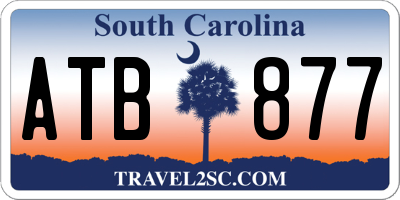 SC license plate ATB877