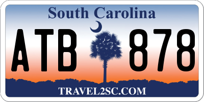SC license plate ATB878