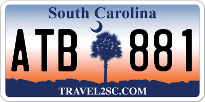 SC license plate ATB881