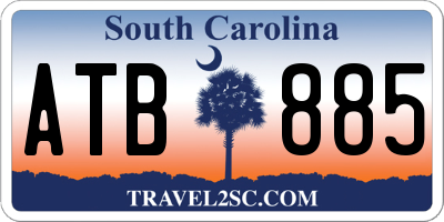 SC license plate ATB885