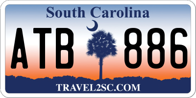 SC license plate ATB886