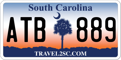 SC license plate ATB889