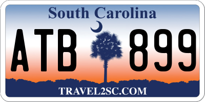 SC license plate ATB899