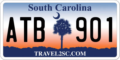 SC license plate ATB901