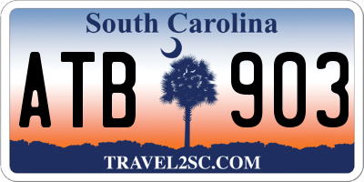SC license plate ATB903
