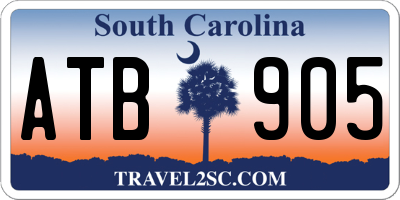 SC license plate ATB905