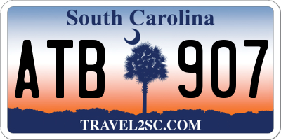 SC license plate ATB907
