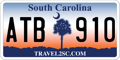 SC license plate ATB910
