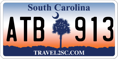 SC license plate ATB913