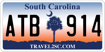 SC license plate ATB914