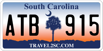 SC license plate ATB915