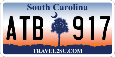 SC license plate ATB917