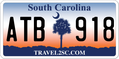 SC license plate ATB918