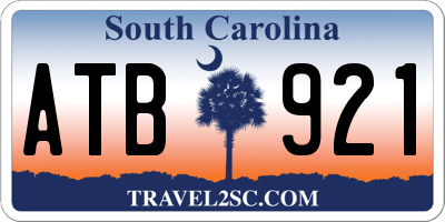 SC license plate ATB921