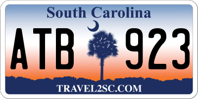 SC license plate ATB923