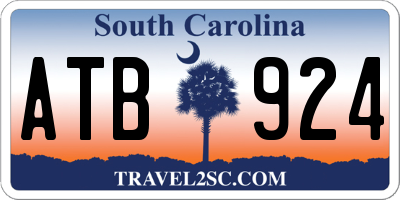 SC license plate ATB924