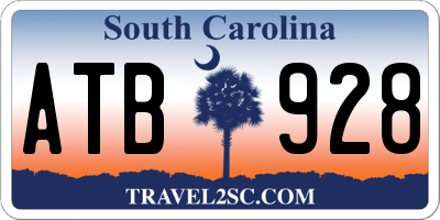 SC license plate ATB928