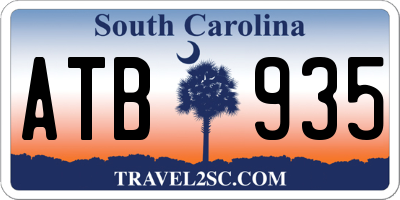 SC license plate ATB935
