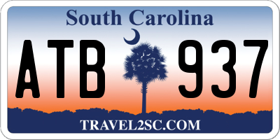 SC license plate ATB937