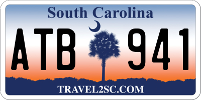SC license plate ATB941