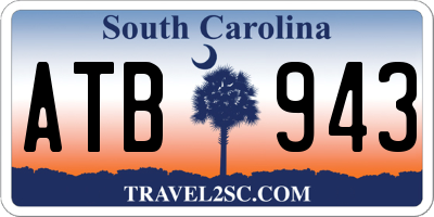 SC license plate ATB943