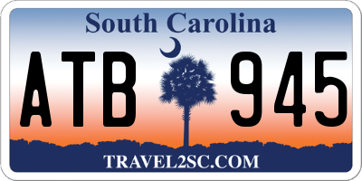 SC license plate ATB945