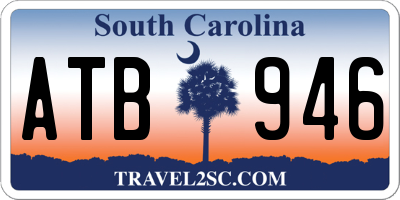 SC license plate ATB946