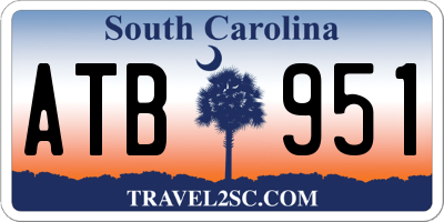 SC license plate ATB951