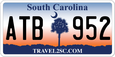 SC license plate ATB952