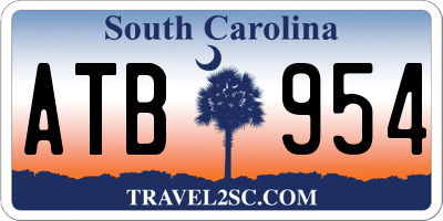 SC license plate ATB954