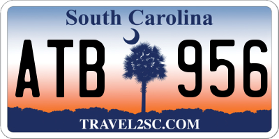 SC license plate ATB956