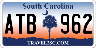 SC license plate ATB962