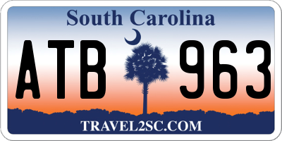 SC license plate ATB963