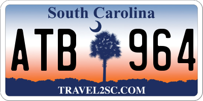 SC license plate ATB964